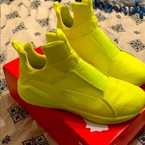 Women 10 Fierce Bright safety yellow  pull on Puma